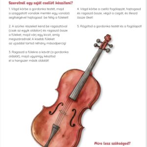 Hangszerkészítő játék gyerekeknek – cselló
