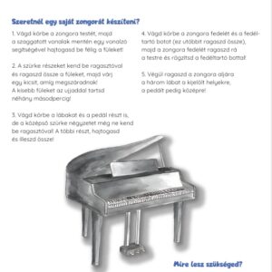 Hangszerkészítő játék gyerekeknek – zongora