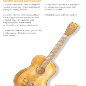 Hangszerkészítő játék gyerekeknek – gitár