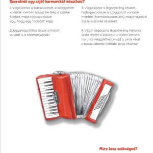 Hangszerkészítő játék gyerekeknek – harmonika